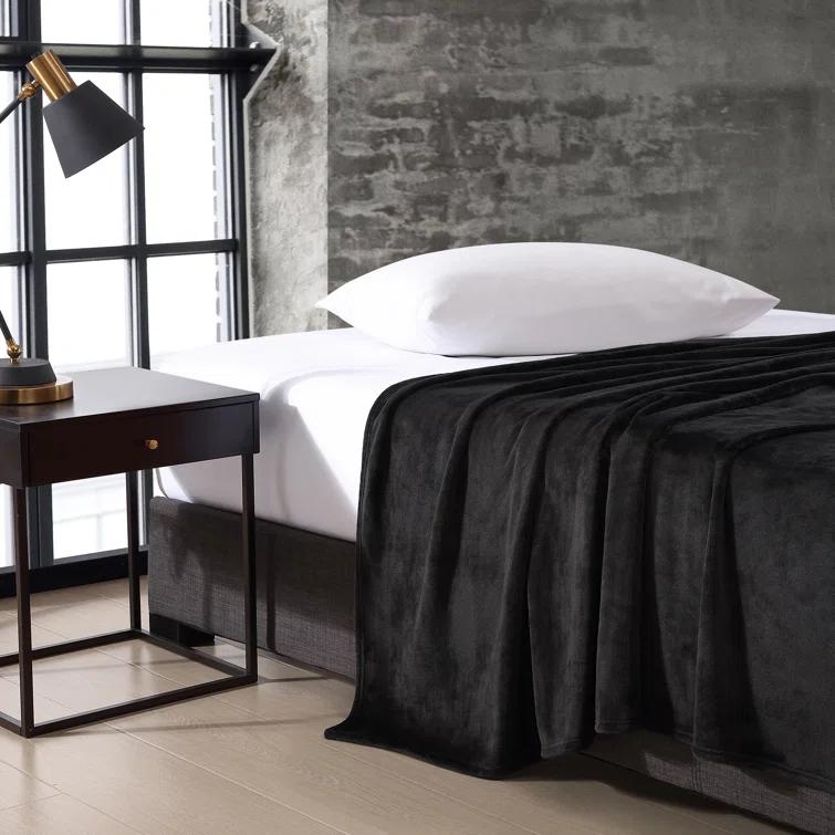 Kenneth Cole Kenneth Cole Reaction Solid Ultra Soft Plush Fleece Blanket