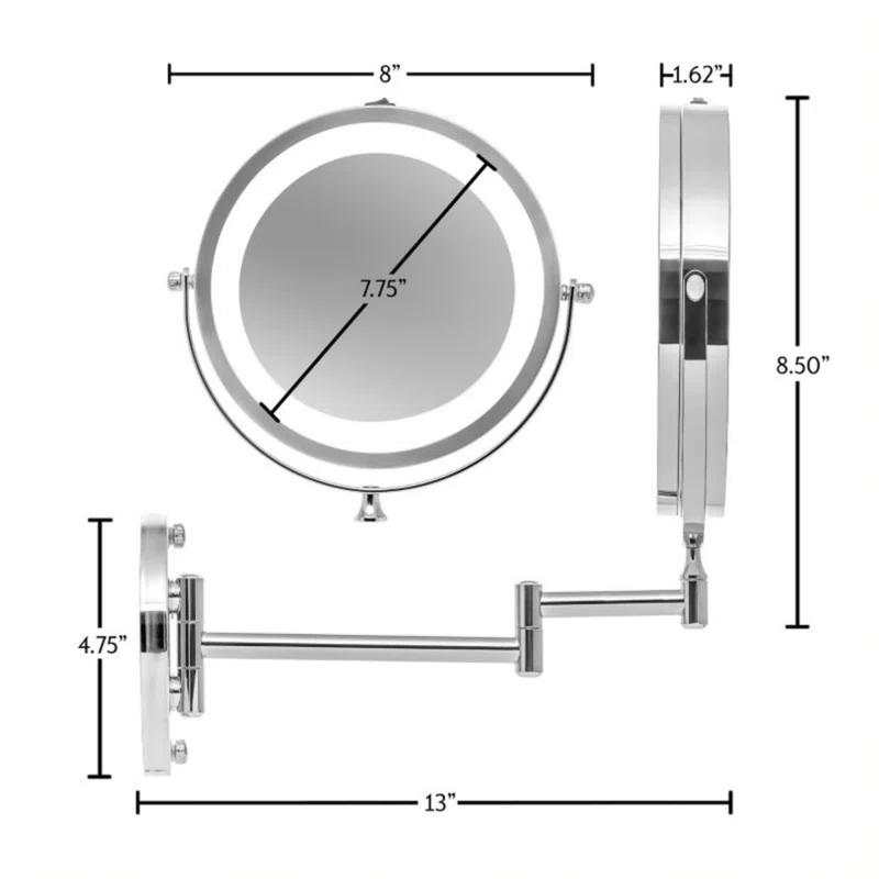 Ovente Concave LED Wall Mirror