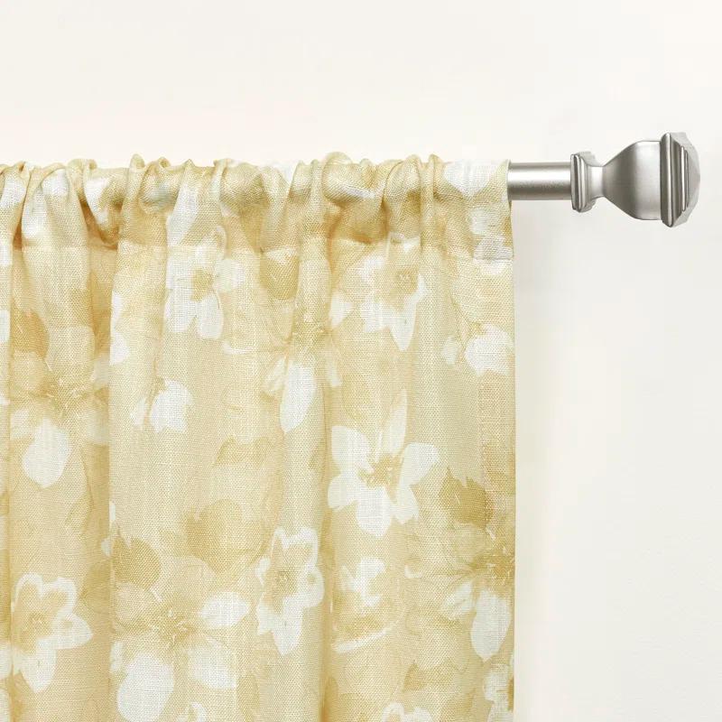 Nicole Miller Nicole Miller New York Dara Light Filtering, Semi Sheer Rod Pocket Curtain Panels (Set of 2)