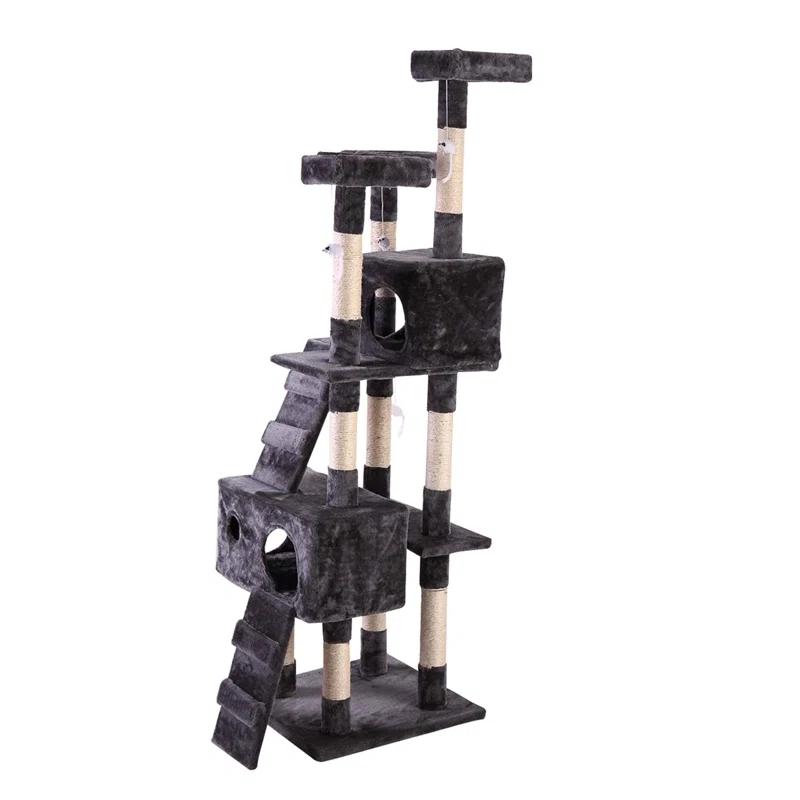 Tucker Murphy Pet™ Multi-Level Cat Tree Tower, Kitten Condo House With Scratching Posts