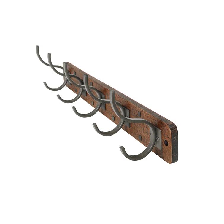 Spectrum Richmond Solid Wood Wall 5 - Hook Wall Mounted Coat Rack
