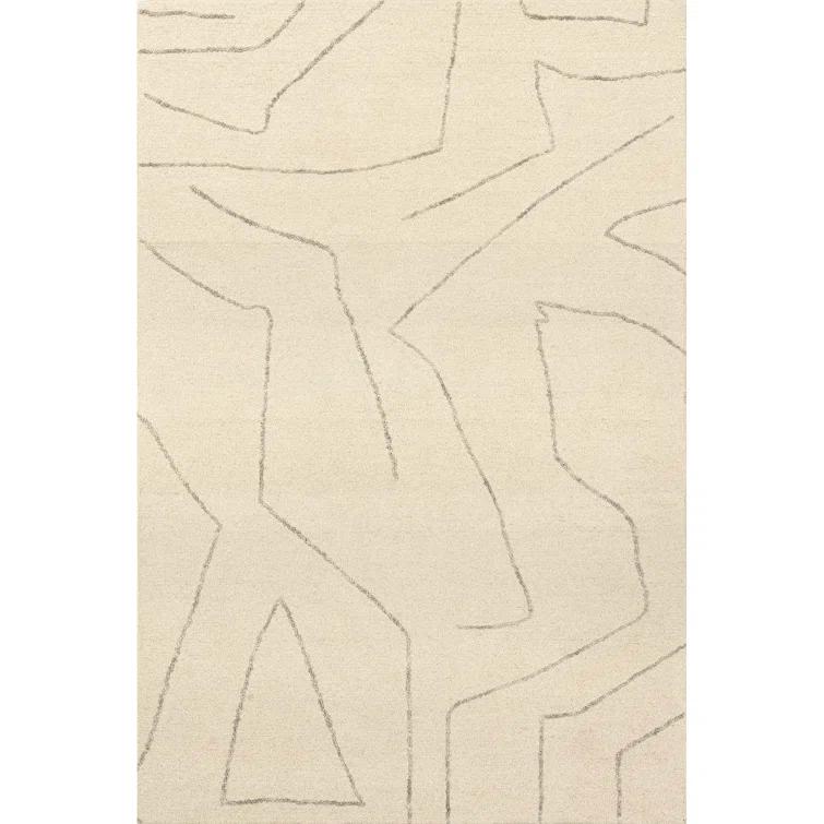 Latitude Run® Mulholland Textured Wool Area Rug Area Rug