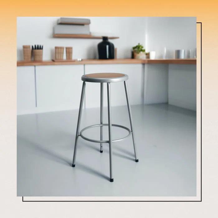 Hampden Furnishings Felix Steel Stool, Assembly Ready
