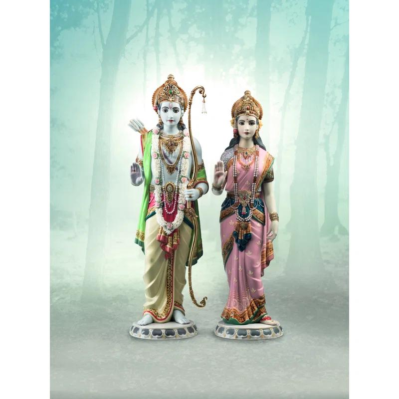 Lladro Rama and Sita Figurine