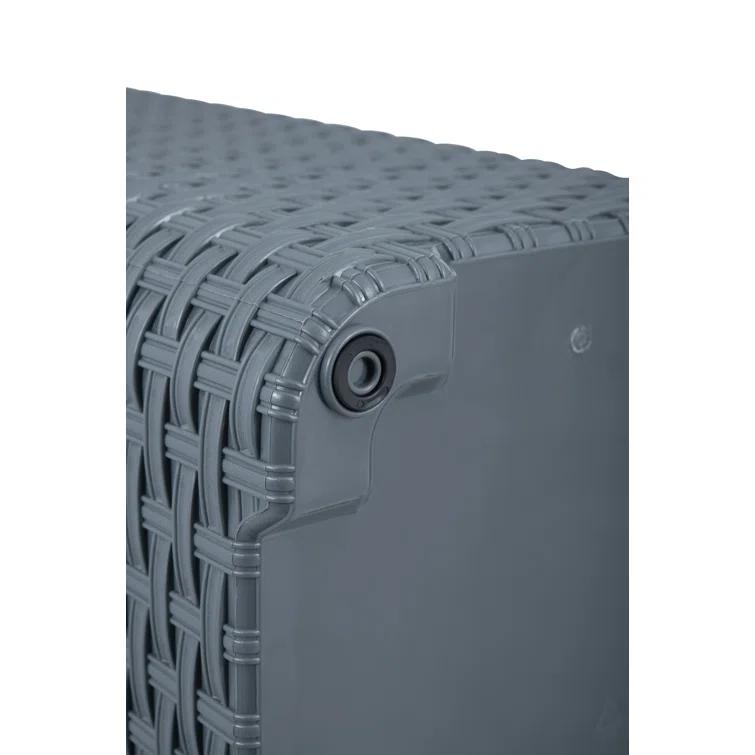 Rebrilliant Plastic Laundry Hamper with Handles