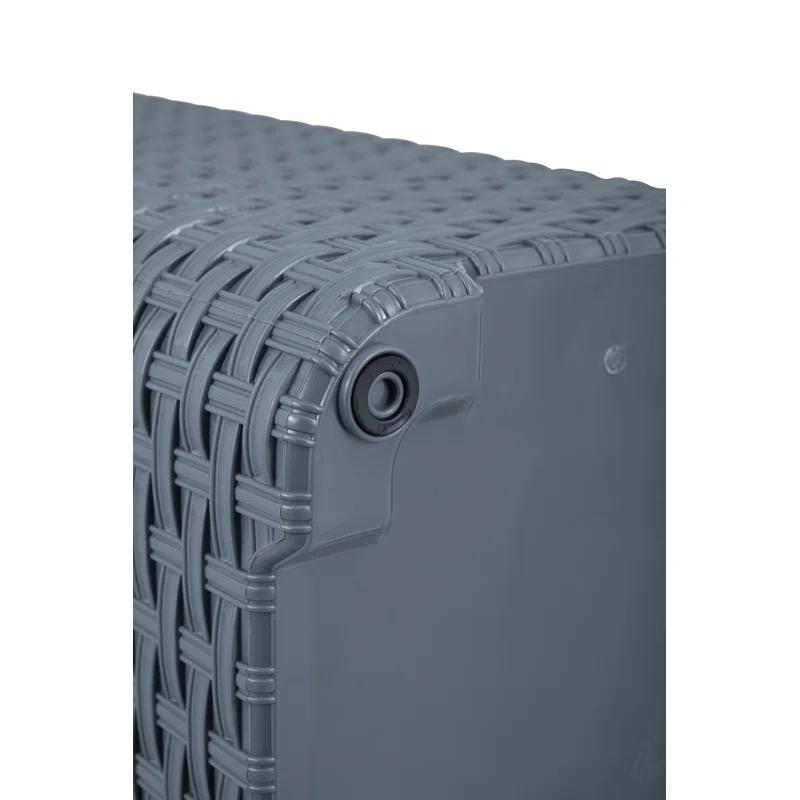 Rebrilliant Plastic Laundry Hamper with Handles