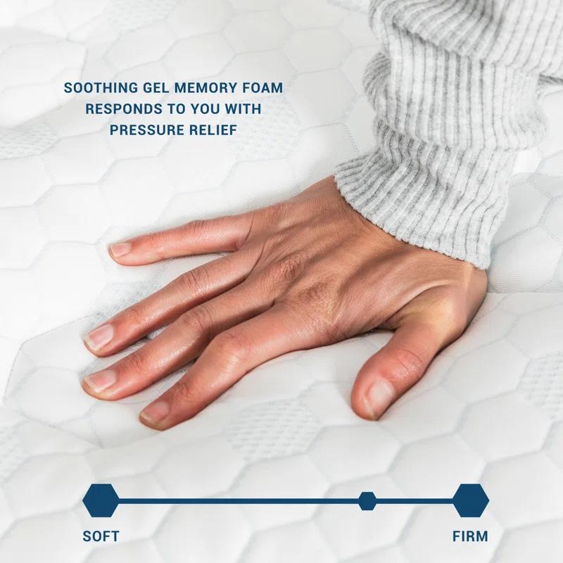 MOLECULE MOLECULE CopperWELL 13" Hybrid Cooling Gel Memory Foam and Encased Coil Medium Firm Mattress