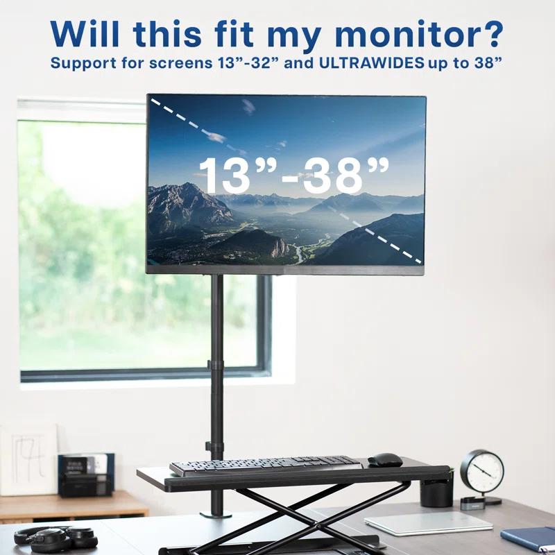 Vivo Single Monitor Extra Tall Desk Mount