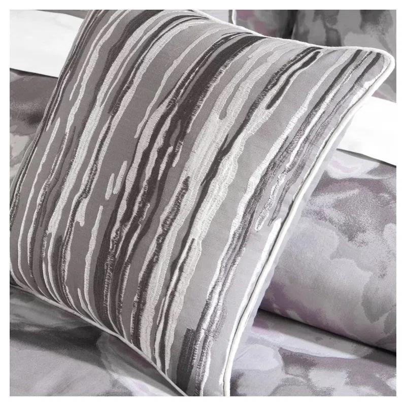 Madison Park Gray Reversible Modern & Contemporary 6 Piece Duvet Cover Set