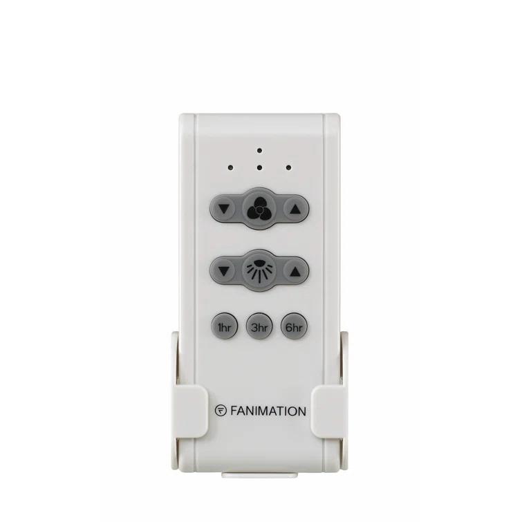 Fanimation Kwad 52 Matte Greige Ceiling Fan with Reversible Blades & LED Light Kit