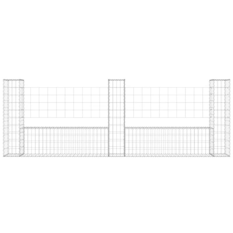 VidaXL Silver Metal Fence Panel