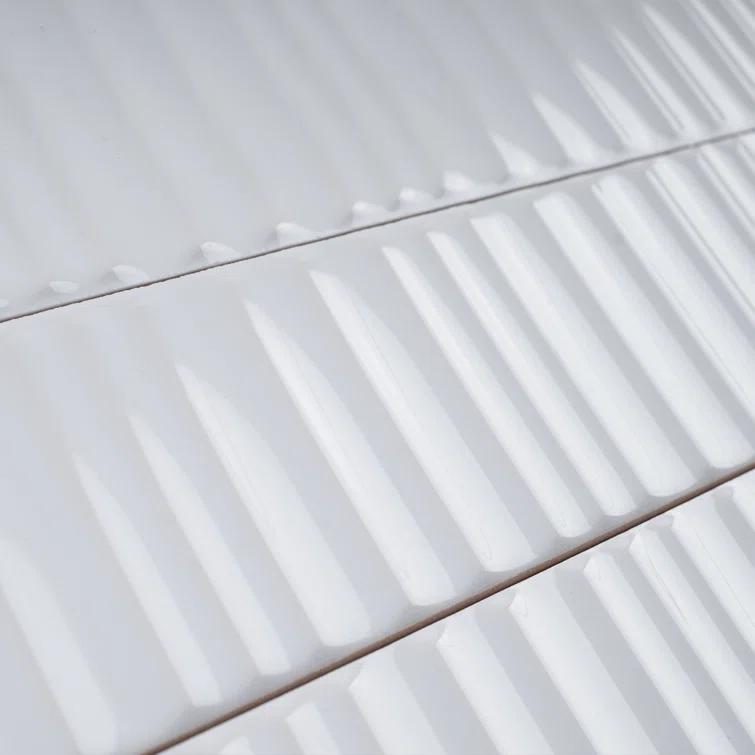 Supreme Tile Nova 1.97 in. X 11.81 in. Polished Ceramic Subway Wall Tile