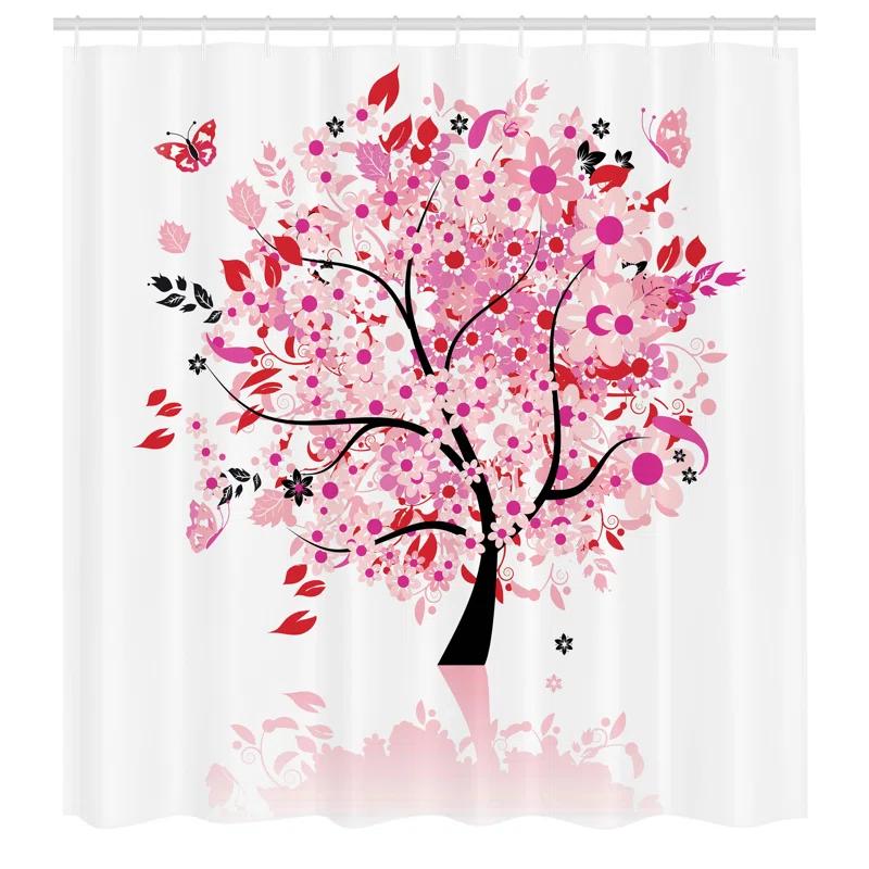 Ambesonne Shower Curtain with Hooks Included