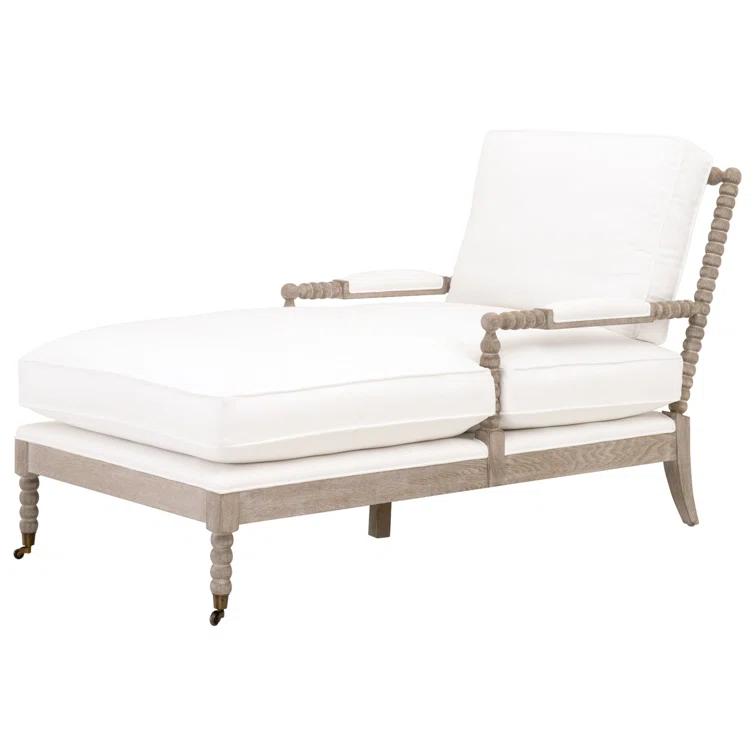 Rosalind Wheeler Chaddrick Stitch Hand Round Arms Down Feather Chaise Lounge