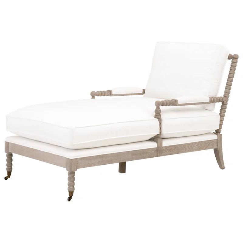 Rosalind Wheeler Chaddrick Stitch Hand Round Arms Down Feather Chaise Lounge