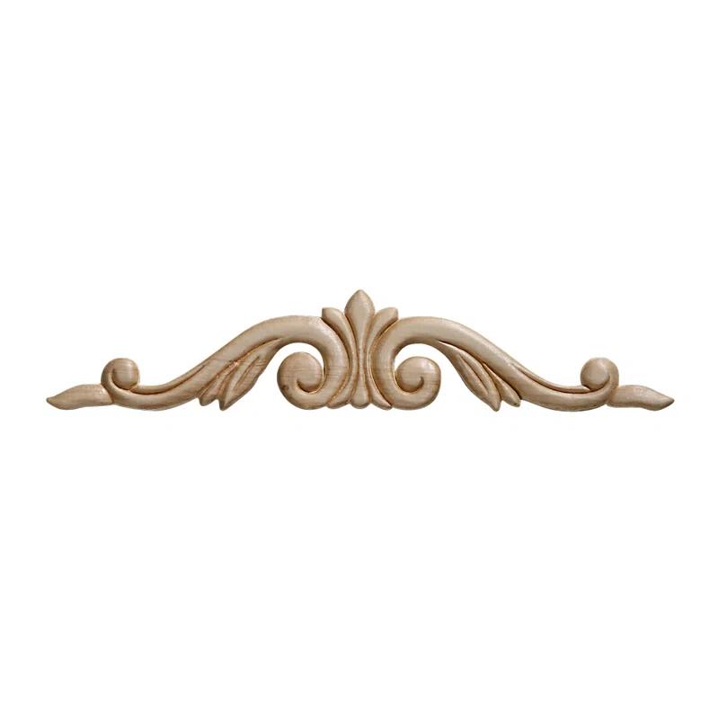 Ornamental Mouldings 2.25'' H x 12'' W x 0.22'' D Wood Onlay Scroll