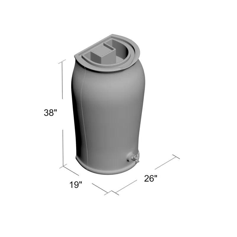 Red Barrel Studio® Red Barrel Studio® Plastic Planter Rain Barrel