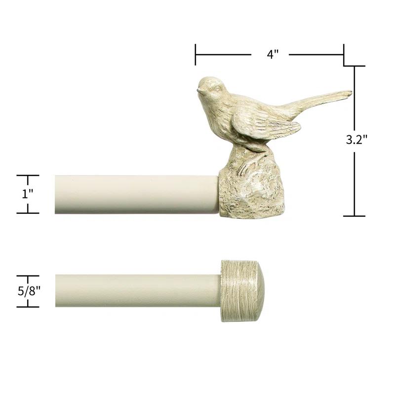 Meriville Adjustable Double Curtain Rod