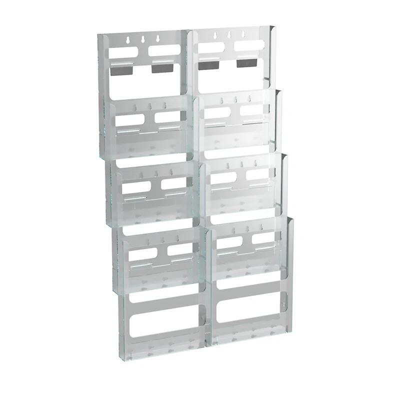 Azar Displays Eight-Pocket Letter Wall Mount