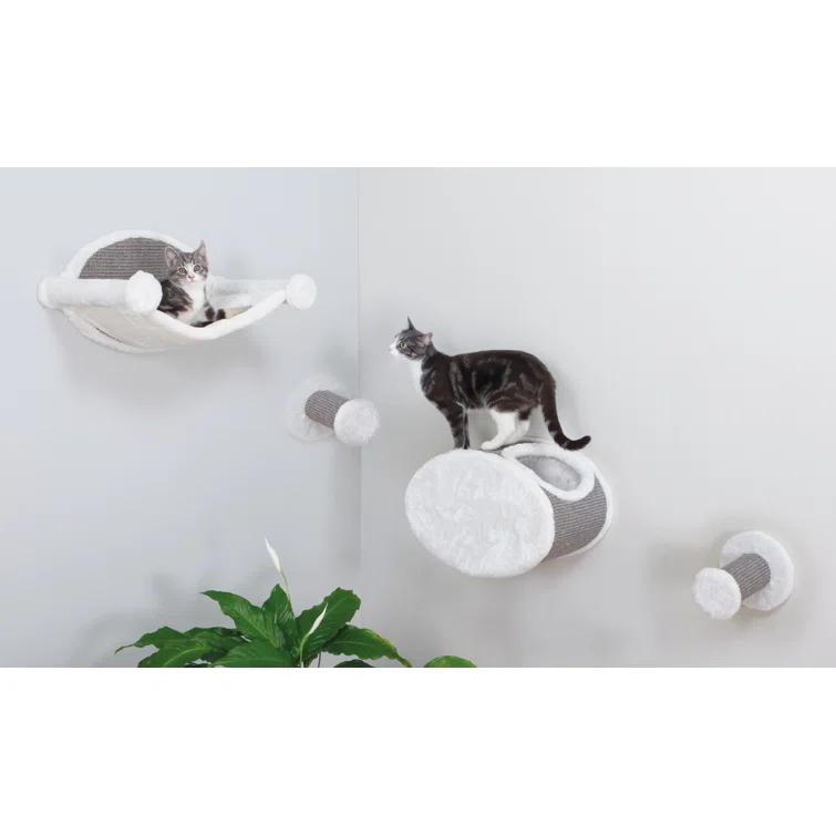 TRIXIE Wall Mounted Cat Lounge Set, Hammock and Condo with Two Steps, Cat Furniture, Scratching Post & Reviews | Wayfair