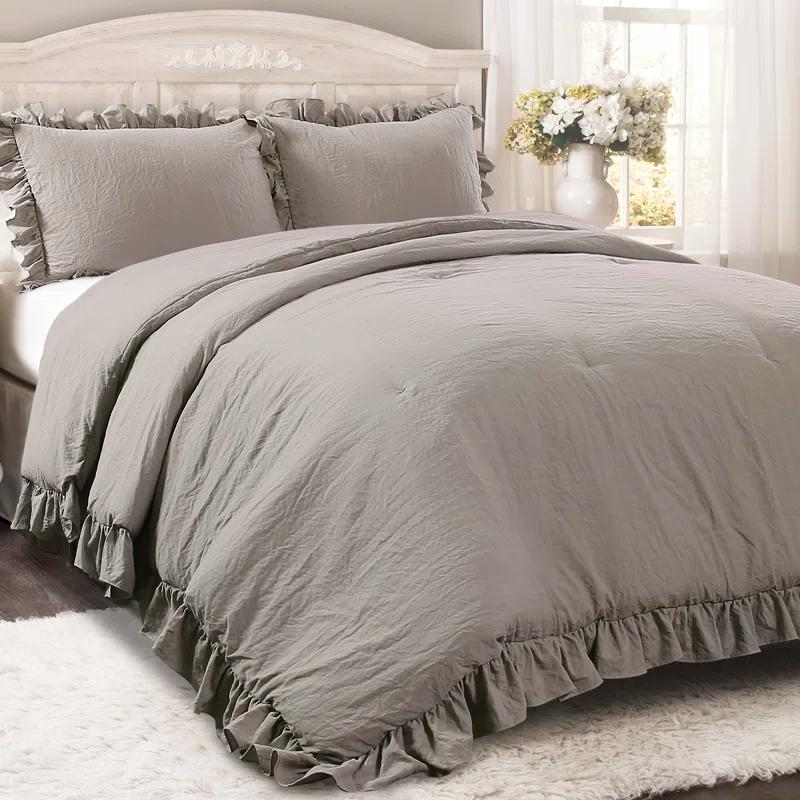 Lush Decor Reyna Microfiber 3 Piece Comforter Set