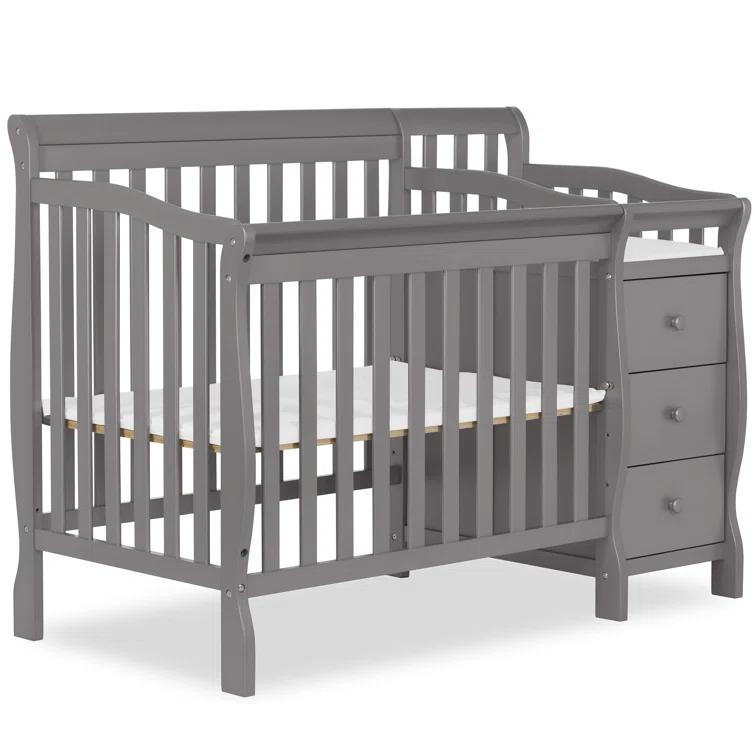 Dream On Me Jayden 4-in-1 Mini Convertible Crib and Changer