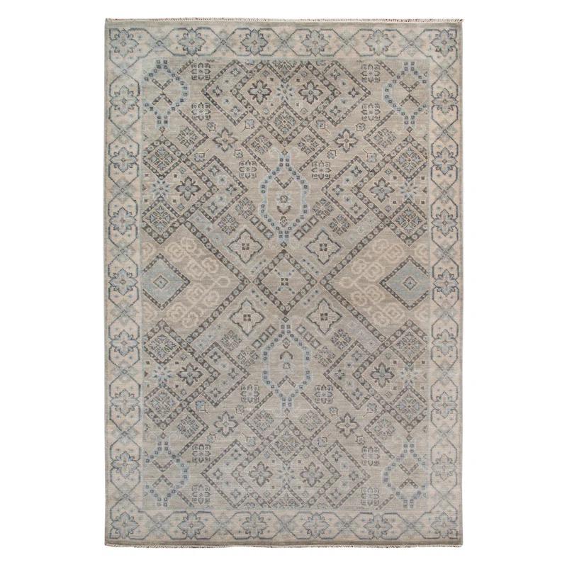 Blu Drayer Wool Geometric Rug