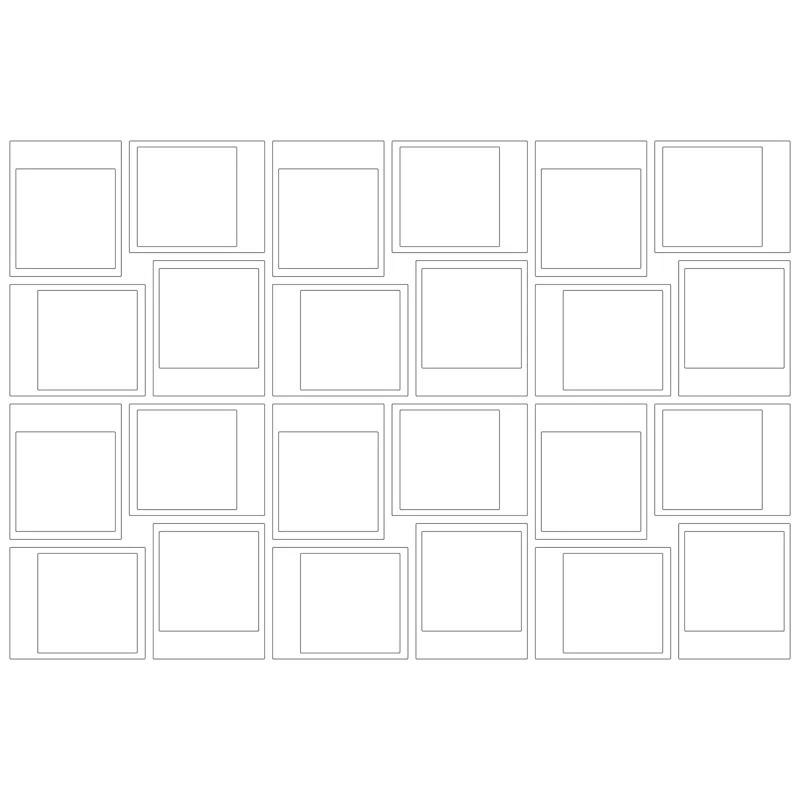 Silhouettes Non-Wall Damaging Whiteboard Decal