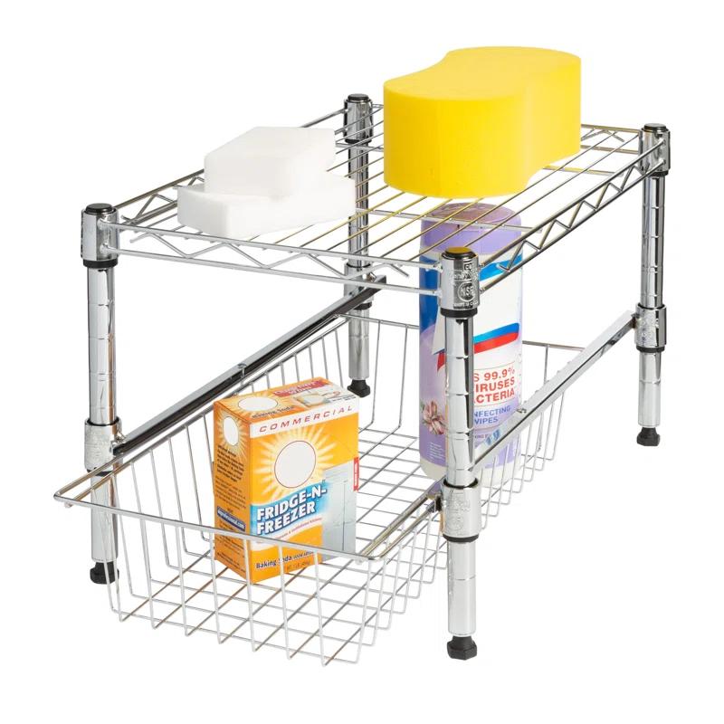 Rebrilliant Calin Cabinet Shelving Rack
