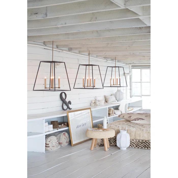 3336BZ-Hinkley Lighting-Fulton - 4 Light Large Open Frame Foyer in Transitional-Industrial Style - 22 Inches Wide by 24.5 Inches High-Bronze Finish