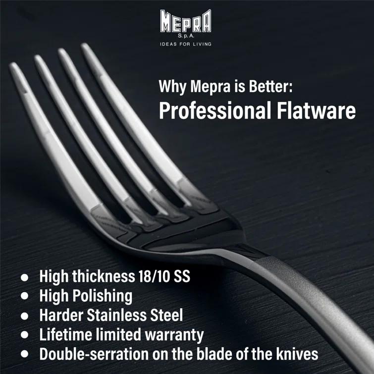 MEPRA MEPRA Stiria Stainless Steel Flatware Set - Service for 6