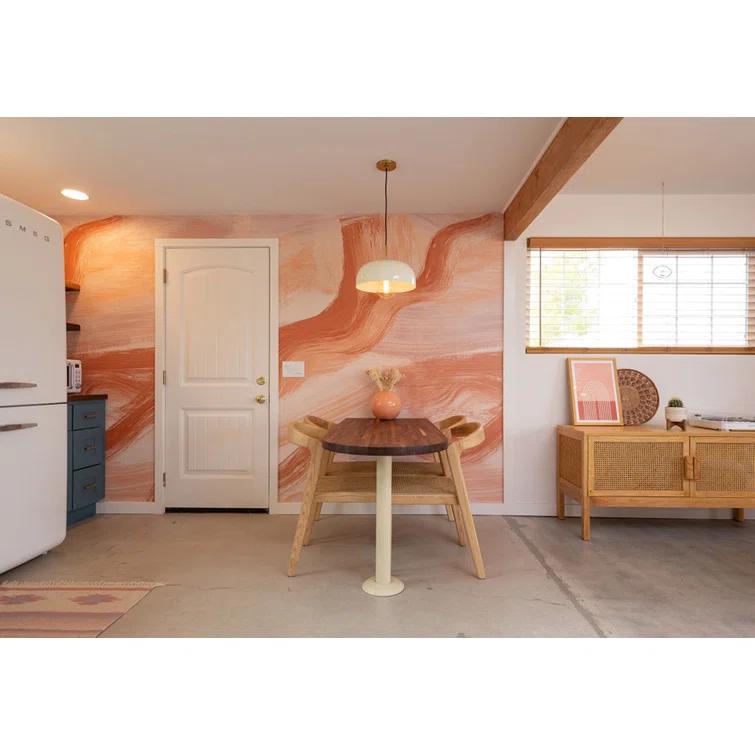 Dea Pendant Light - Aged Brass and Cream / Large