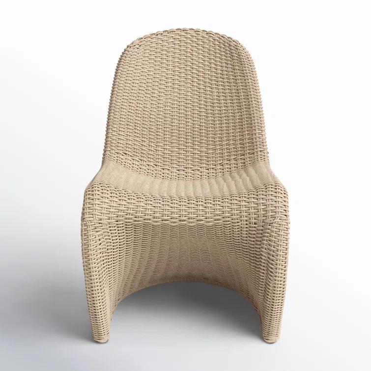 Joss & Main Daughtery Wicker Outdoor Dining Side Chair