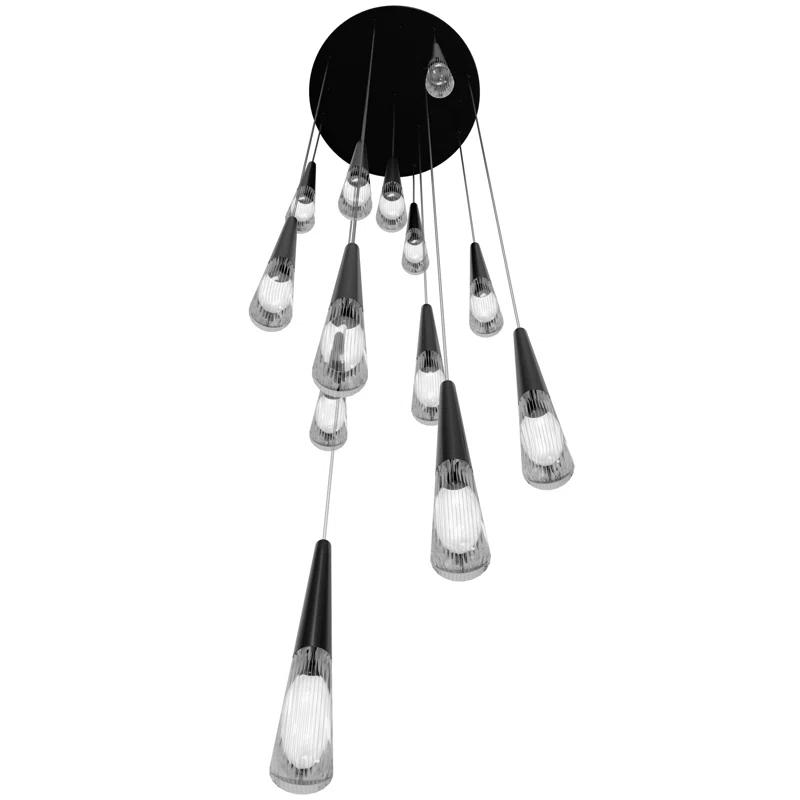 Encino 13 - Light Dimmable Tiered Chandelier