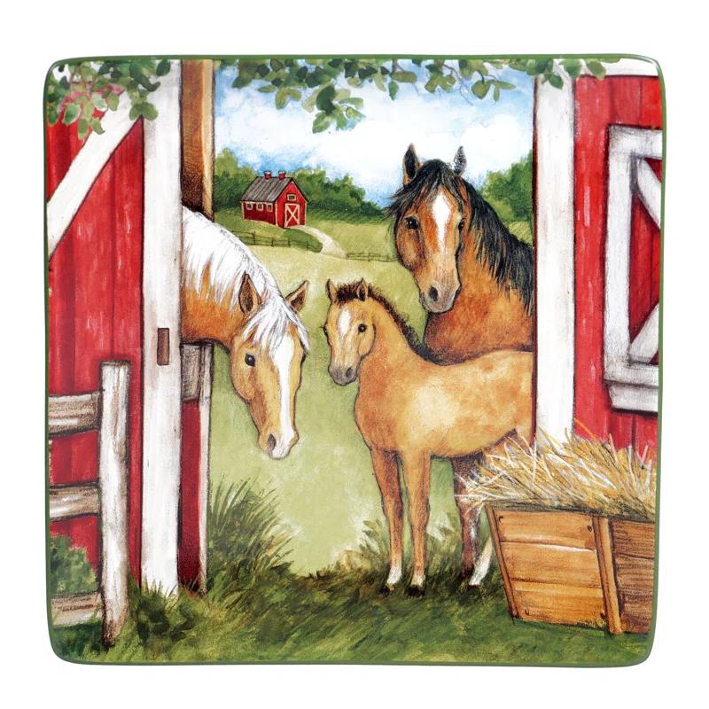 Certified International Certified International Clover Farm Square Platter 12.5"