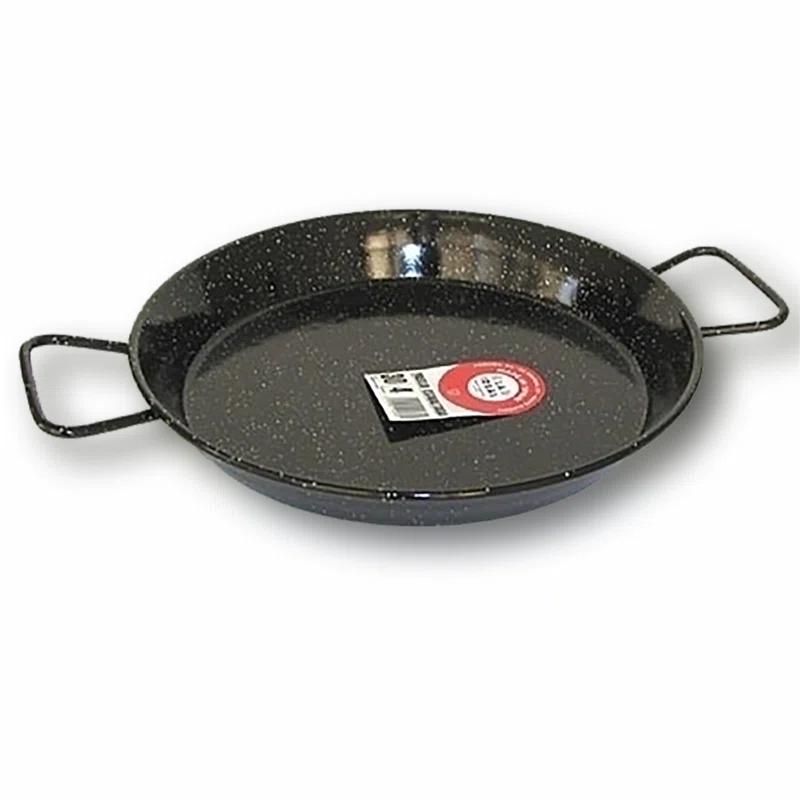 Ancient Cookware Enameled Cast Iron Paella Pan