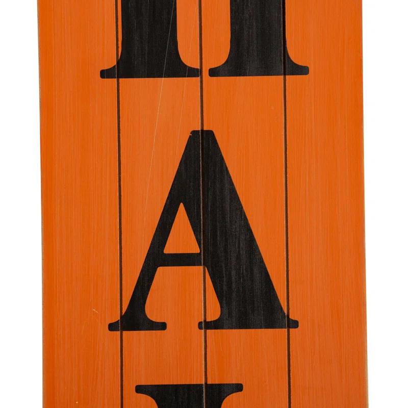 Jetlink Crafts Happy Halloween 5 Foot Wooden Porch Sign
