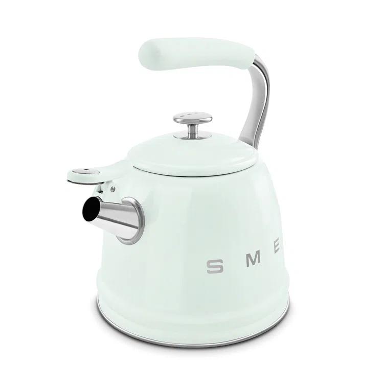 SMEG Pastel Green Whistling Stovetop Kettle