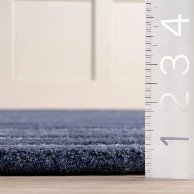 Breakwater Bay Pacific Striped Wool Area Rug