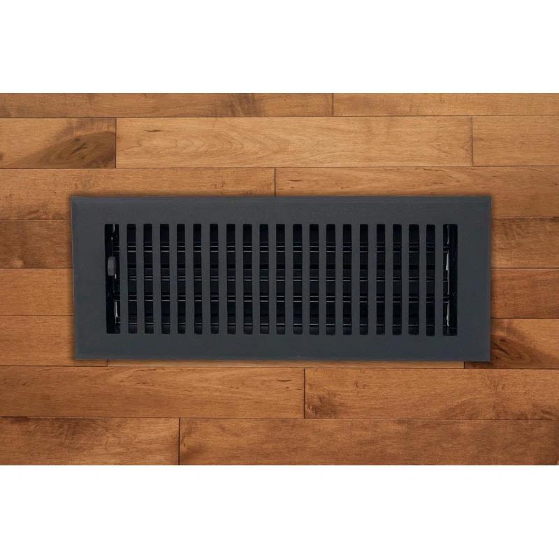 Madelyn Carter Black Contemporary Floor Register and Wall Register