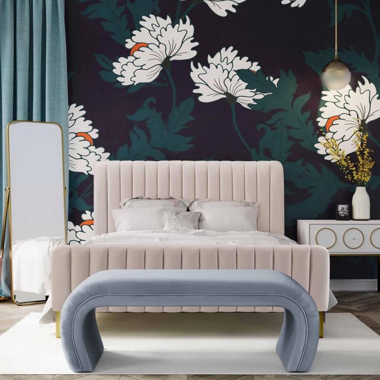 TOV Furniture Kenya Polyester Upholstered Bench