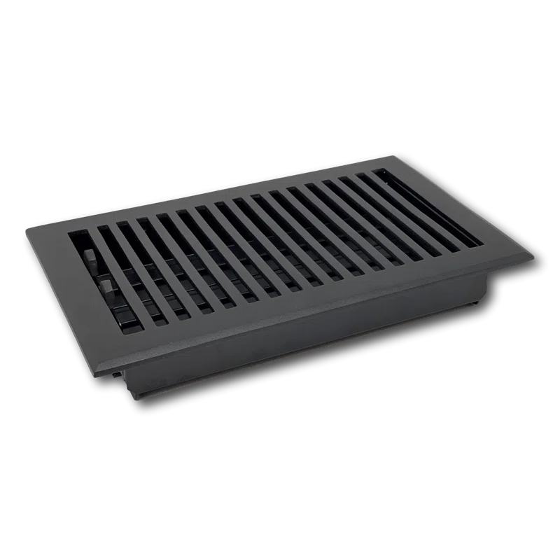 Madelyn Carter Black Contemporary Floor Register and Wall Register