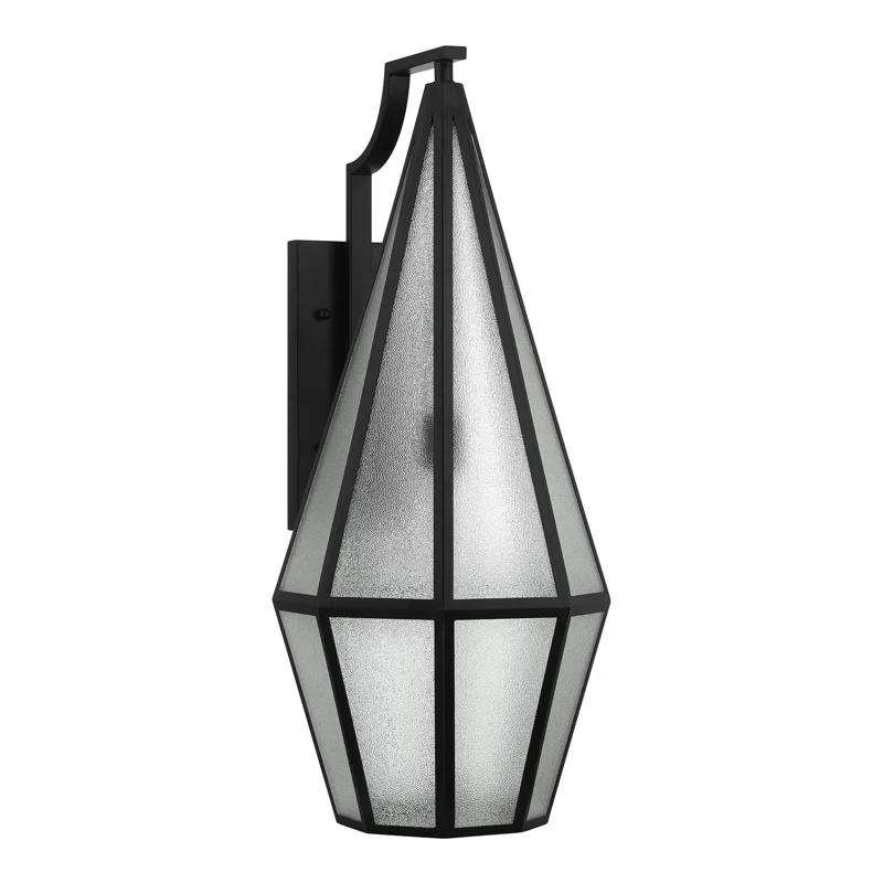 Savoy House Peninsula 1-Light Outdoor Wall Lantern in Matte Black