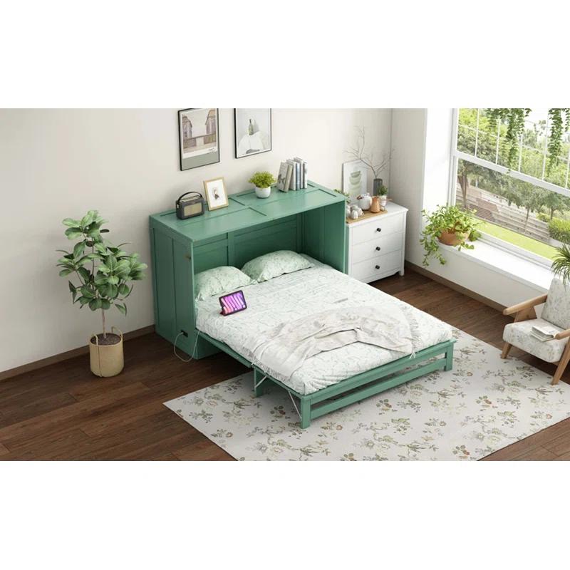Cosmic Queen Size Murphy Bed With Built-In Charging Station