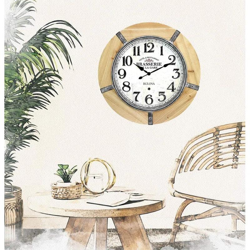 Bulova Solid Wood Wall Clock