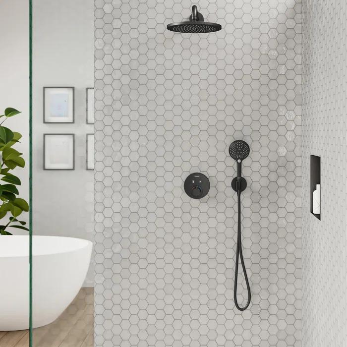 hansgrohe FixFit S Wall Outlet with Handshower Holder
