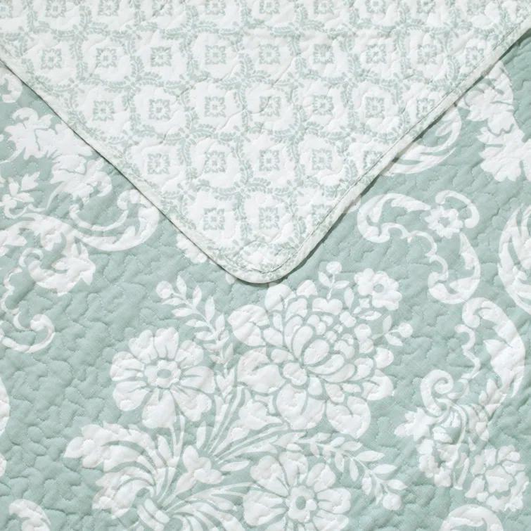 Laura Ashley Celina Patchwork Laura Ashley Reversible Cotton Quilt Set