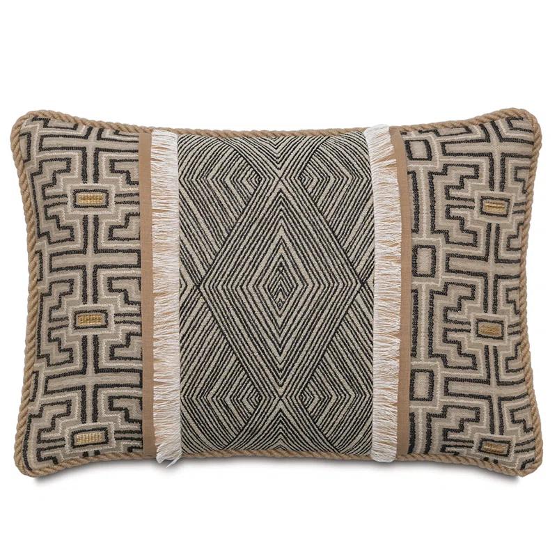 Naya Geometric Lumbar Pillow Cover & Insert