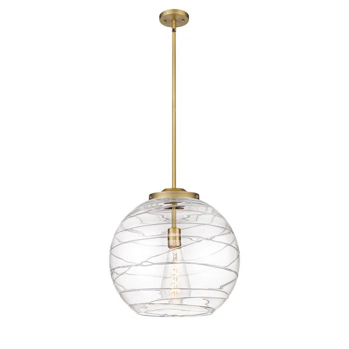 Innovations Lighting Athens Deco Swirl 1 - Light Single Drop Pendant Pendant
