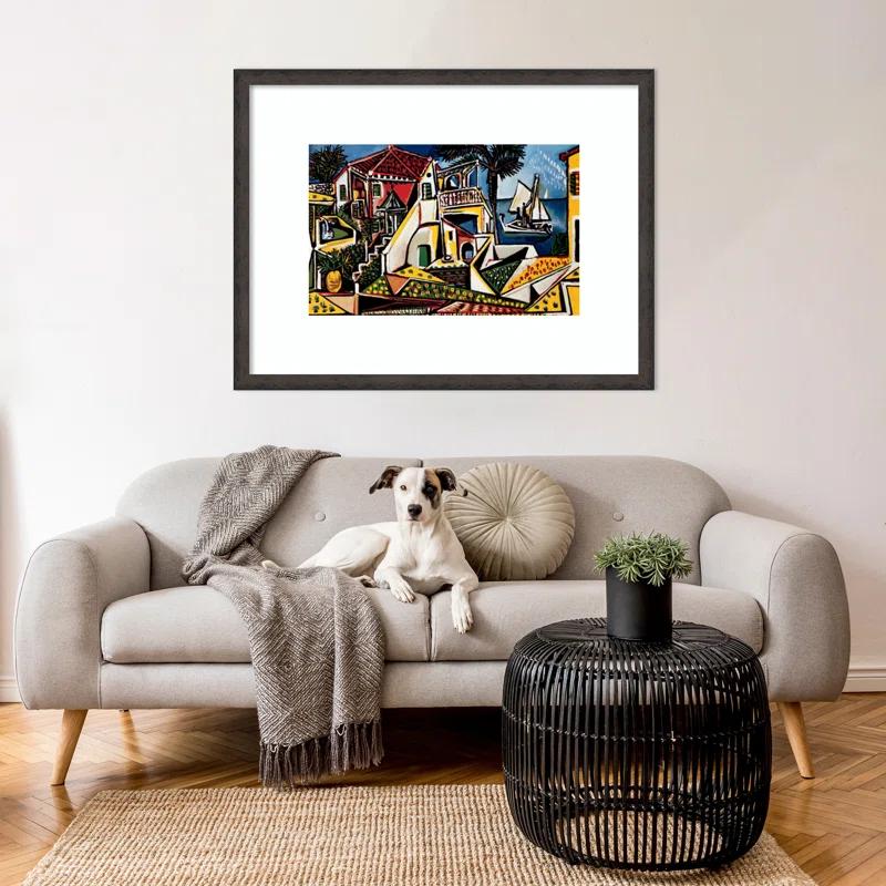 Amanti Fine Art Paysage Mediterranean by Pablo Picasso Solid Wood Custom Framed Wall Art Print